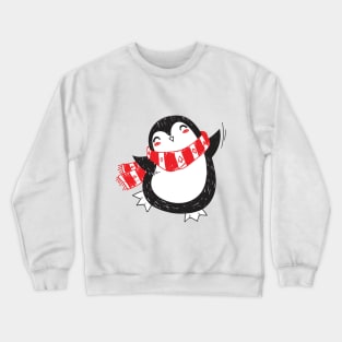 Happy Penguin Christmas Crewneck Sweatshirt